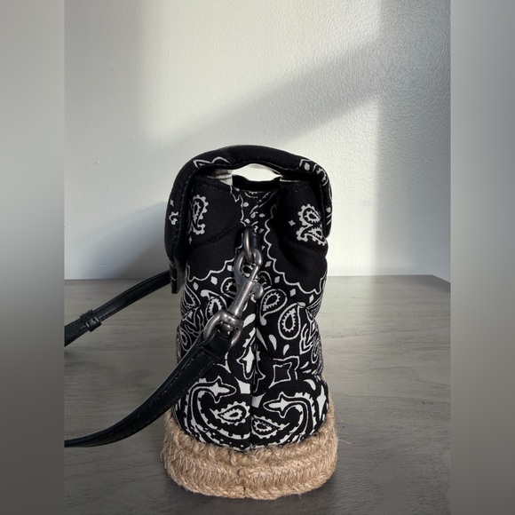 Saint Laurent YSL Bandana Crossbody Canvas Bag Like New - Authentic - Picture 6 of 11